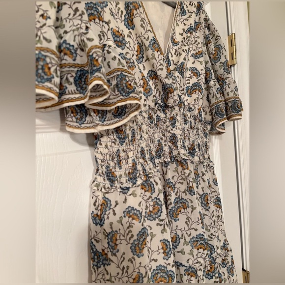 Max Studio Smocked Waist Tiered Dress Size M - Picture 2 of 9